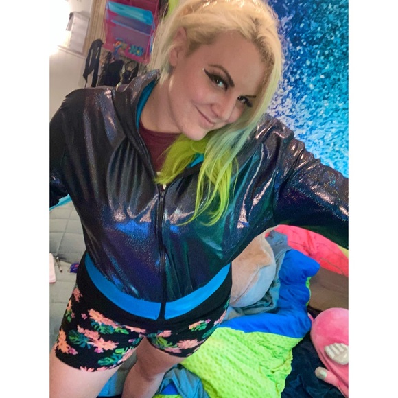 Coquetry Cat Kimberly Jacket Black Blue XL $135 - Picture 8 of 10